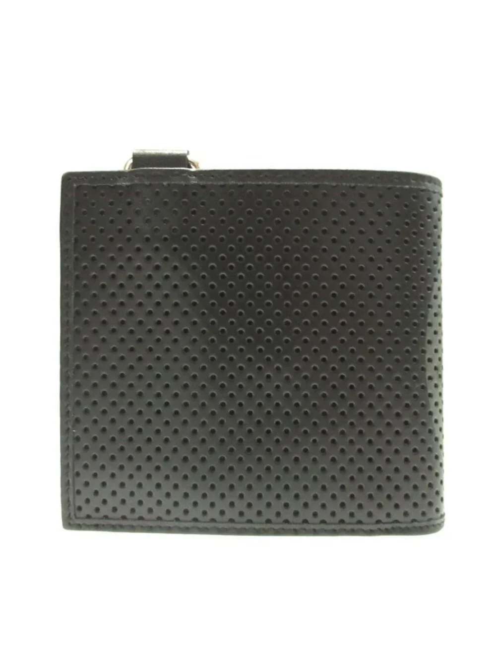 Dolce & Gabbana Perforated Leather Black Bifold Wallet &